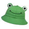 Cute Frog Bucket Hats women Bucket Hat Women Summer Outdoor Sun Fishing Cap Cotton Wild Panama Hats