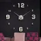 Orologio da parete 3D orologi da parete luminosi senza cornice orologio digitale fai da te adesivi da parete orologio silenzioso per la decorazione della parete dell