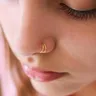 Anello da naso Piercing per aiutante anello da cartilagine in argento S925 per donna anello in oro