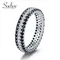 SODROV Anello nero da donna Trend Gotico Accessori all