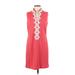 Vince Camuto Casual Dress - Mini V Neck Sleeveless: Pink Solid Dresses - Women's Size 8