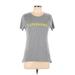 Modern Lux Active T-Shirt: Gray Graphic Activewear - Women's Size Large