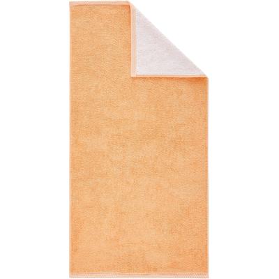 Handtuch DYCKHOFF "Pure Natural Comb", rot (coral), B:50cm L:100cm, Frottier, Obermaterial: 100% Baumwolle, Handtücher (Packung) Image