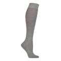 Ladies 1 Pair Falke No 1 85% Cashmere Knee High Socks Light Grey Melange 4-5 Ladies