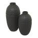 Joss & Main Holly Stoneware Table Vase Set Stoneware, Rubber in Black | 15.8 H x 7.8 W x 7.8 D in | Wayfair 32148FB5865A40E5B5AF608137A53310