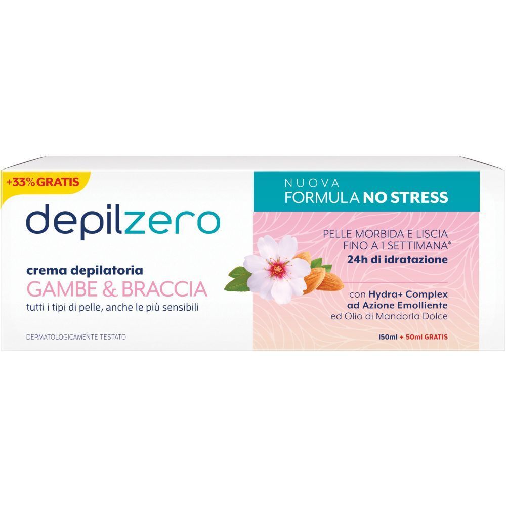 Depilzero Crema Depilatoria Gambe e Braccia 256 g
