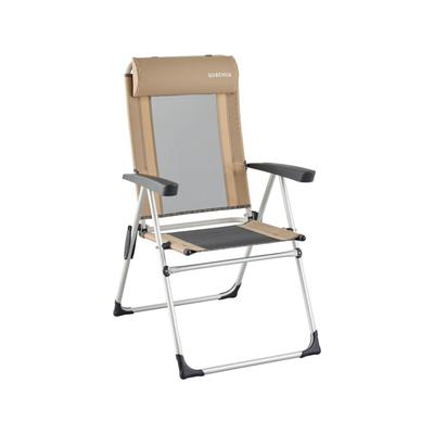 Decathlon Quechua Comfort Reclinable Folding Steel Camping Chair Grey NS 4650022