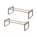 Yamazaki Home Shoe Rack, Steel, Expandable, Stackable Metal in Black | 6.89 H x 25.29 W x 9.84 D in | Wayfair 7753S2