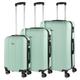 ITACA - Gepäck-Sets, Reisekoffer, Reisekoffer Set, Kofferset, Hartschalenkoffer, Trolley-Set, Luggage - Große Auswahl an Koffer & Trolleys für Jede Reise! 771100, Minze