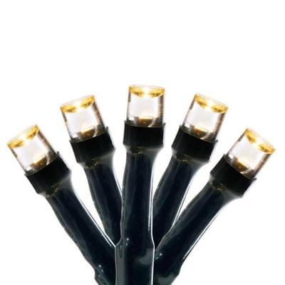 Vickerman 742914 - 40' 100 Light LED Light Set Warm White Wide Angle Battery Operated Green Wire (X5GBO11)
