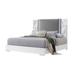 Global Furniture USA Ylime White Marble King Bed With Led