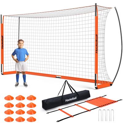 Haokelball Soccer Goal Portable Soccer Goal Net 12x6 ft Quick Set Up Soccer Goals for Backyard