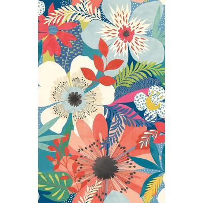 Janis Indigo Floral Riot Wallpaper