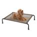 Veehoo Outdoor Elevated Dog Bed Cooling Raised Pet Dog Cots with Washable Mesh Small Brown