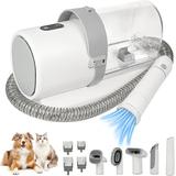 YUWENUS Dog Grooming Kit and Vaccum 11KPa Low Noise Pet Grooming Vacuum with 3 Suction Mode 5 in 1 Dog Vacuum 2.5L Dustbin for Dogs Cats and Other Animals