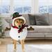 Ikohbadg Christmas Pet Costumes - Snowman Themed Halloween Day Costumes for Dogs and Cats Spooky Transformation in Adorable Pet Clothes