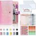 A6 Binder Soft Leather Binder Budget Planner Cash Envelope Binder with Budget