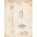 PP1038-Vintage Parchment Ski Pole Patent Poster Poster Print - Cole Borders (18 x 24)