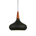 TOYMYTOY Art Deco Pendant Light Vintage Lampshades Loft Pendant Lamp Retro Ceiling Light Loft Coffee Bar Kitchen Hanging Pendant Lamp 200x280mm (Black)