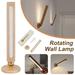 Hxoliqit Wall Detachable 360Â° Light And Rechargeable Wall Wooden LED Lamp Stepless USB Rotatable Dimming LED light Led Grow Lights Led Work Light Led Lights