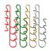 TOYMYTOY 100pcs Christmas Decorations Hanging Pothook Small S Shape Hook Metal Hanger Christmas Ornament Supplies(Red Green Golden and Silver 25pcs for Each Color)