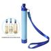 Portable Personal Water Filter 3 Stage 1000L Backpacking Water Filter BPA Free Outdoor Camping Accessories Survival Gear and Equipment for Hiking Camping Travel and Emergency Preparedness