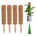 46.4 Inch Reusable Moss Pole for Climbing Plants Monstera 4PCS 16Inch Coir Totem Pole - Moss Stick for Indoor Potted Plants Support Train Monstera Philodendron Pothos Creeper Plants Grow Upwards