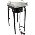 Stainless Steel 18 X16 Plancha With Heavy Duty Stand BBQ Outdoors Grill Flat Top Stove High Pressure Burner