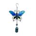 KQJQS Butterfly Wind Chime - Hand-Painted Hanging Decoration with Rust-Resistant Aluminum Tubes Metal Wind Chime Ornament