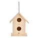 Wooden Bird House for Outside Small Outdoor Garden Bird Nesting Box Handmade Birdhouse with Hole and Perch for Bluebird