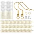925 Sterling Silver Earring Hooks 750PCS Gold Earring Hooks Kit 250PCS/125Pairs Hypoallergenic Earring Hooks with 250 PCS Gold Open Jump Rings and 250PCS Rubber Earring Backs for Jewelry Making