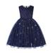 Little Girl Dresses Prints Sleeveless Party Hoilday Wedding Event Ball Gown Court Style Tulle Mesh Princess Dress