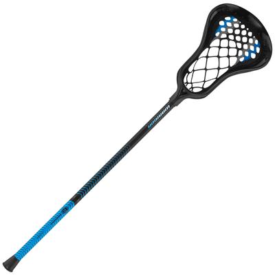 Warrior Evo Warp Mini Complete Lacrosse Stick Black/Blue