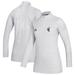 Women's adidas White Wyoming Cowboys Sideline Game Mode Performance Quarter-Zip Pullover Top