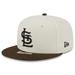 Men's New Era White/Brown St. Louis Browns Cooperstown Collection On Deck 59FIFTY Fitted Hat