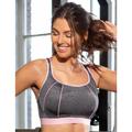 Pour Moi Womens 97005 Energy Spirit Cross Back Sports Bra - Grey - Size 36B