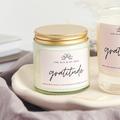 Gratitude Amber Sweet Orange Scented Soy Candle