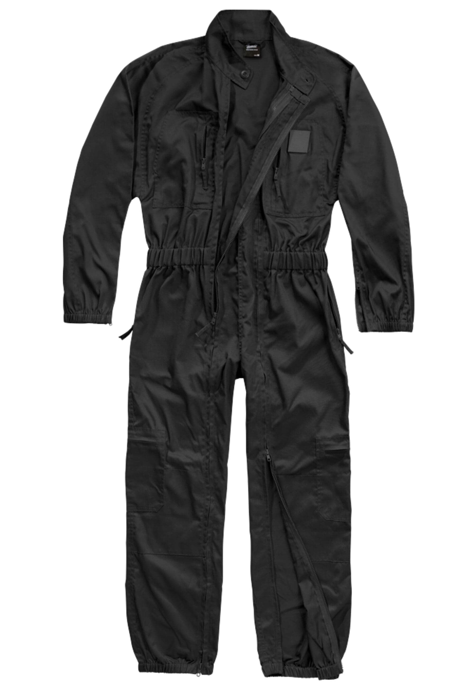 Jumpsuit BRANDIT "Brandit Herren Einsatzkombi", Herren, Gr. S, schwarz, 80% Polyester, 20% Baumwolle, unifarben, normal, Overalls Image