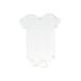Gerber Short Sleeve Onesie: White Solid Bottoms - Size 24 Month