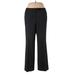 Jones New York Dress Pants - High Rise Boot Cut Boot Cut: Black Bottoms - Women's Size 12 Petite