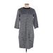 Love, Hanna Casual Dress: Gray Dresses - Women's Size Large