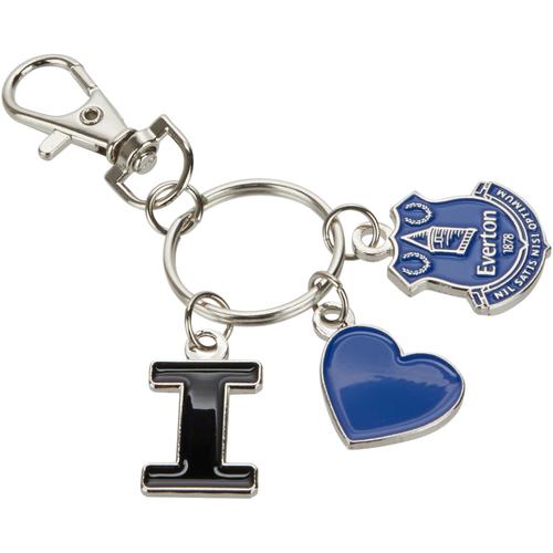 Everton Ich liebe Charm Keyring