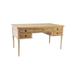 Ave Home Raw Colette Solid Wood Executive Desk Wood in Brown | 31 H x 59 W x 32 D in | Wayfair RAW104