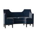 Kristin Drohan Collection Hamptons 65" Square Arm Slipcovered Loveseat Faux Leather/Velvet/Polyester/Other Performance Fabrics | Wayfair