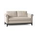 Kristin Drohan Collection Wilson 62" Round Arm Loveseat Polyester/Other Performance Fabrics in Black | 32 H x 62 W x 36 D in | Wayfair