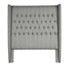 Kristin Drohan Collection Charlene Upholstered Wingback Headboard Upholstered in Gray/Blue | 78 H x 87 W x 11 D in | Wayfair