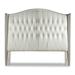 Kristin Drohan Collection Charles Upholstered Wingback Headboard Cotton in Blue | 70 H x 87 W x 11 D in | Wayfair CHARLES_TFTDHDBRD_K_CVCLY_NONE