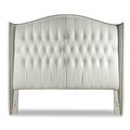 Kristin Drohan Collection Charles Queen Upholstered Wingback Headboard Velvet in Green | 70 H x 87 W x 11 D in | Wayfair