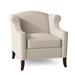 Wingback Chair - Kristin Drohan Collection Coco 36" Wide Tufted Down Cushion Wingback Chair Faux Leather/Polyester/Velvet/Fabric/Other Performance Fabrics | Wayfair