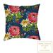 Kathy Ireland Home Country Bouquet Navy Throw Pillow Polyester/Polyfill blend in Blue/Navy/Red | 18 H x 18 W x 4.5 D in | Wayfair CBNA18X18ODPKI